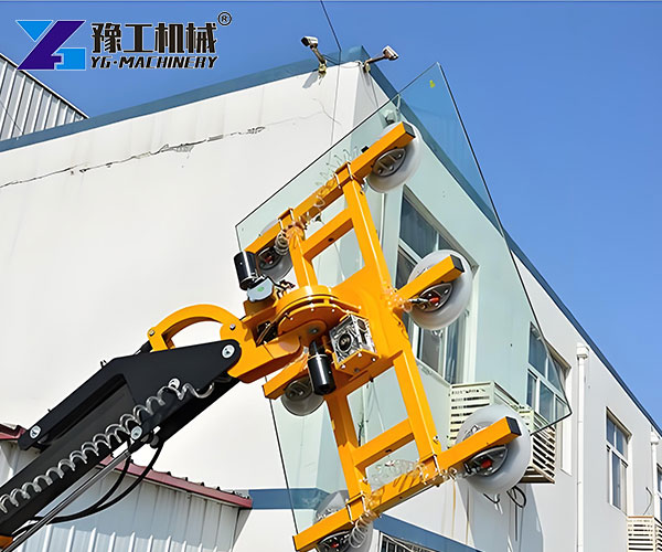 Automatic Window Glazing Machine on Site