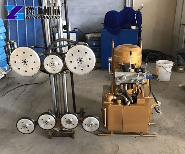 hydraulic wire saw cutting system