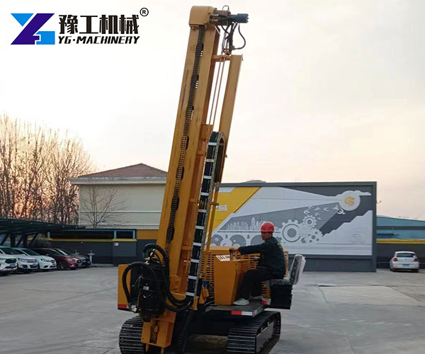 Crawler Type Solar Foundation Construction Machine