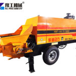 Mobile Concrete Pump Jobsite Concrete Delivery Machine