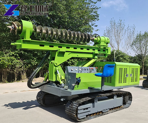Renewable Energy Pile Driving System Setup