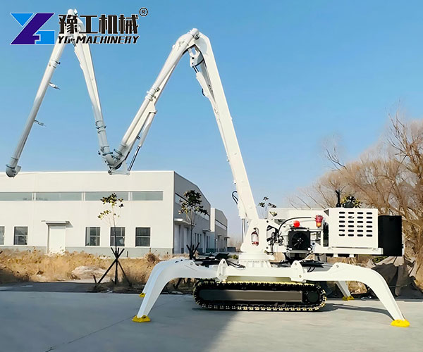 crawler concrete placing boom lift
