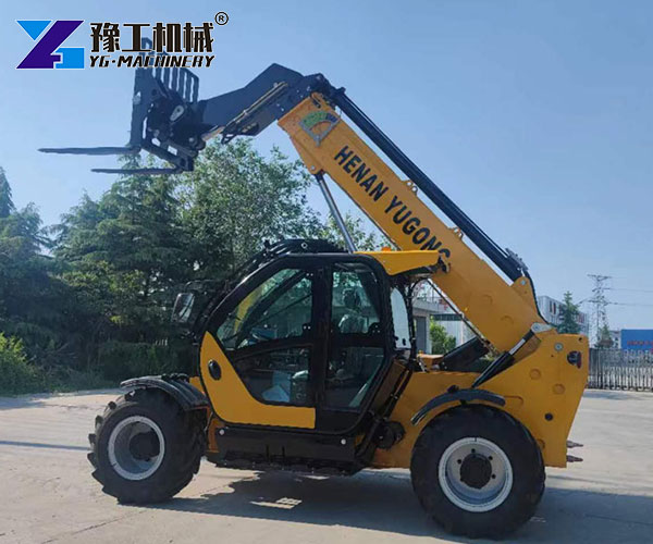 forklift telescopic loading job site