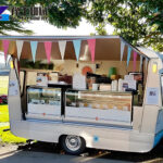 handcrafted ice cream trailer