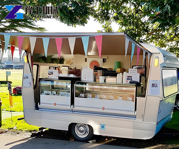 handcrafted ice cream trailer