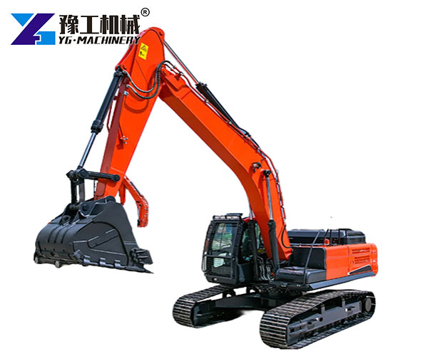 heavy earthmoving excavator
