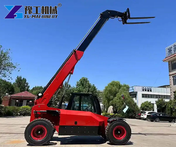 telescopic boom forklift field use