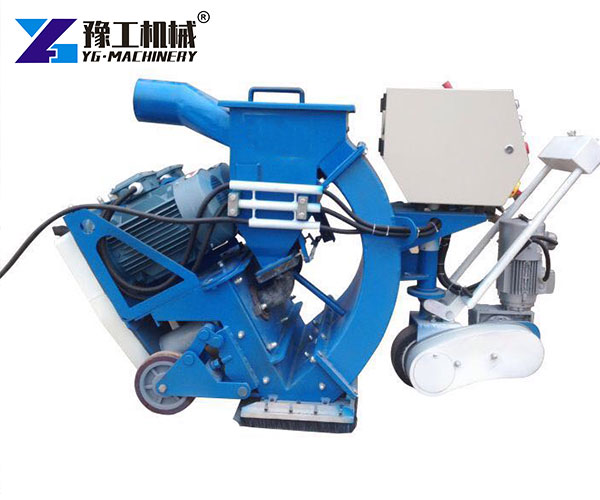 walk behind abrasive shot unit