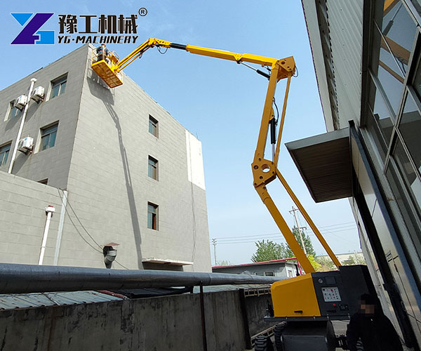 30ft boom lift setup