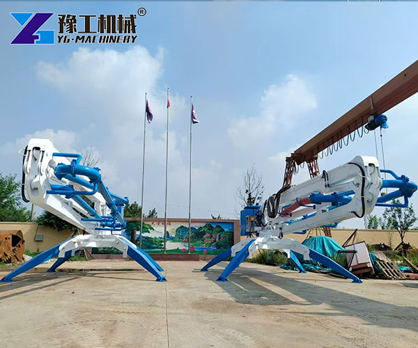 concrete boom installation