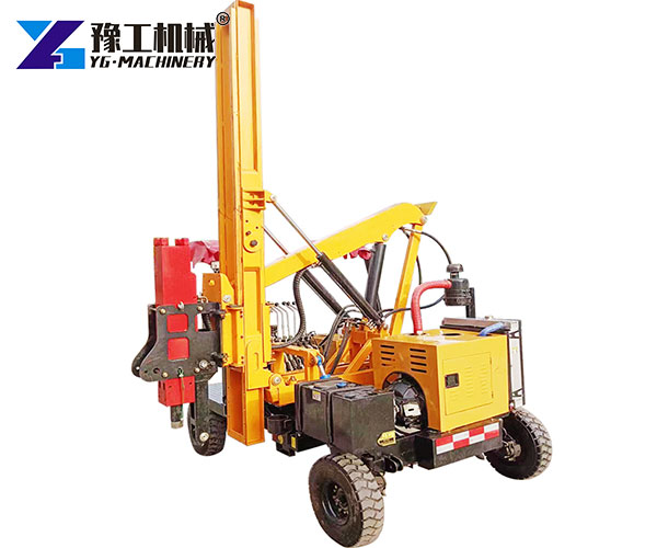 hydraulic fence pile driver