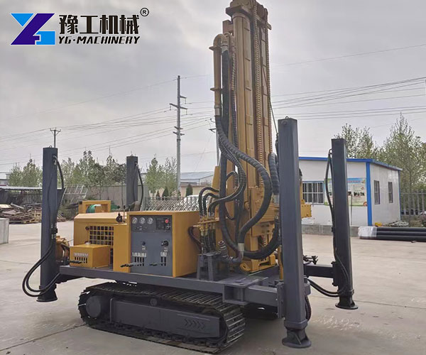 industrial deep ground drilling setup