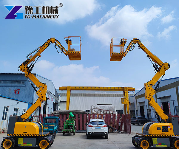 knuckle boom lift for sale working