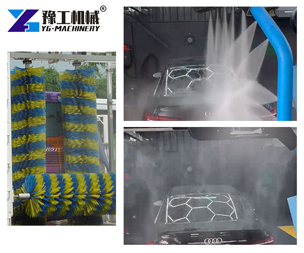 modern car wash machine panel