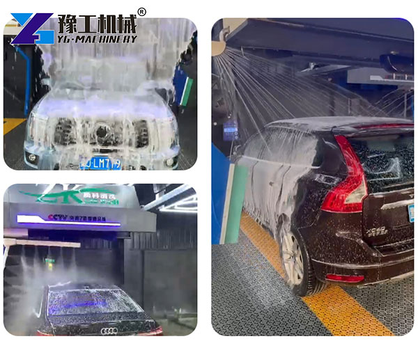 modern car wash machine setup
