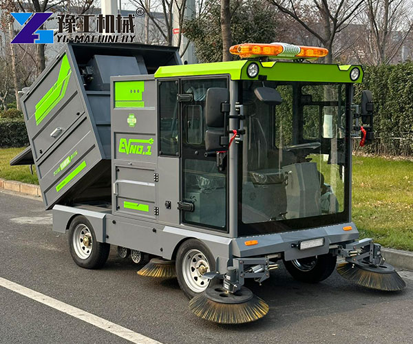road sweeper operation