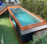 Prefab Container Pool outdoor pool project installation