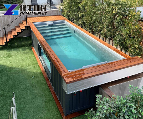 outdoor pool project installation