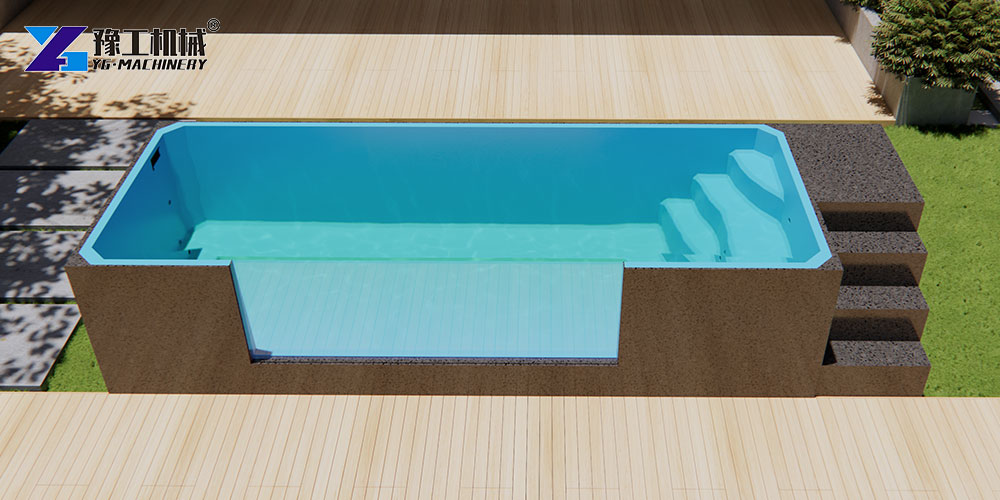 pool stainless steel staircase