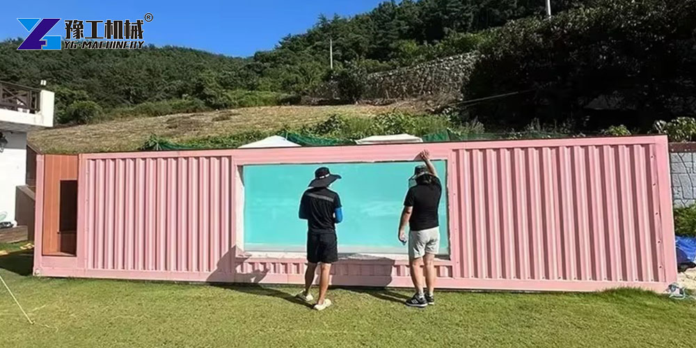 prefab container pool production
