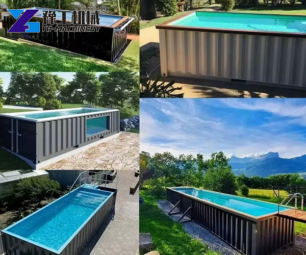 shipping crate pool for backyard