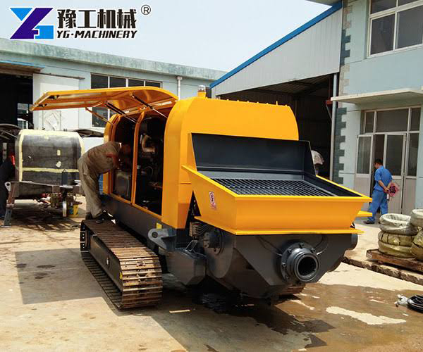 mobile crawler concrete pump for sale