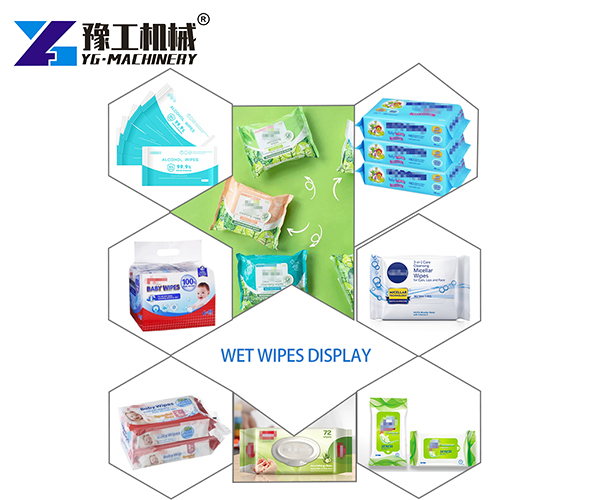 display of wet wipes