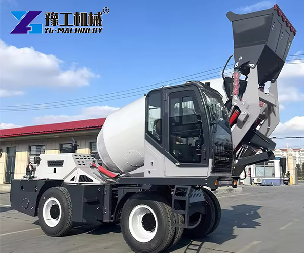 Automatic Self-loading concrete mixer