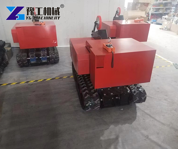 Crawler electric wire saw for stone concrete