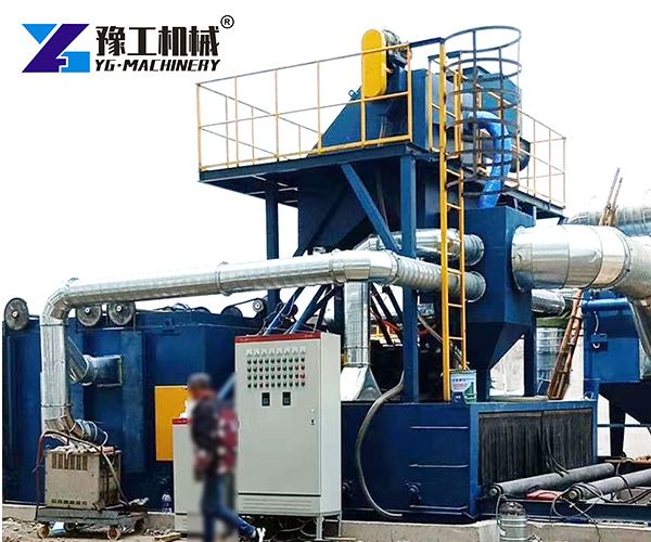 High-efficiency operation of shot blasting machine