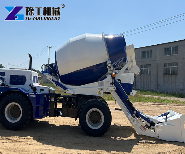 automatic loading concrete mixer