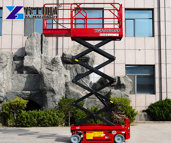 scissor lift for warehouse maintenance
