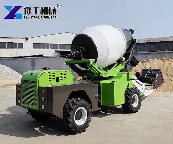 self loading concrete mixer