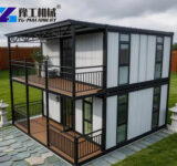 Folding House Applications in Temporary Housing Double-story folding house